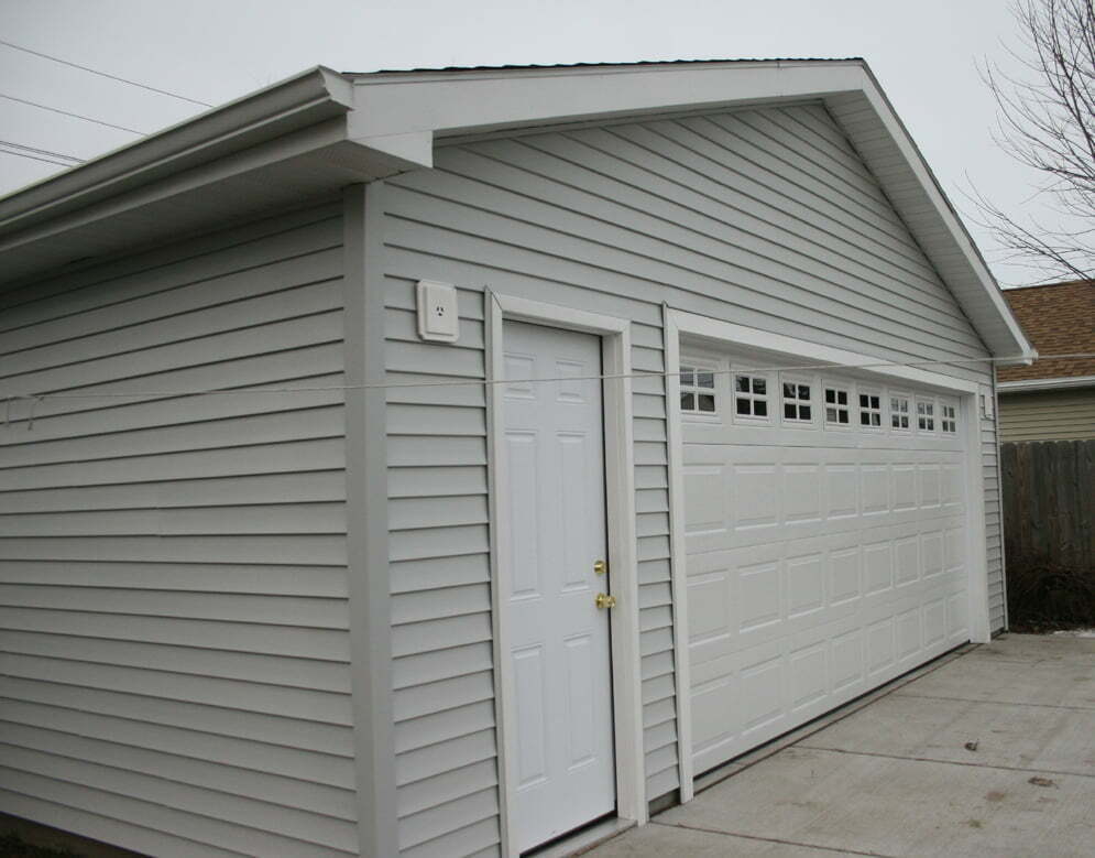 After the new garage is built